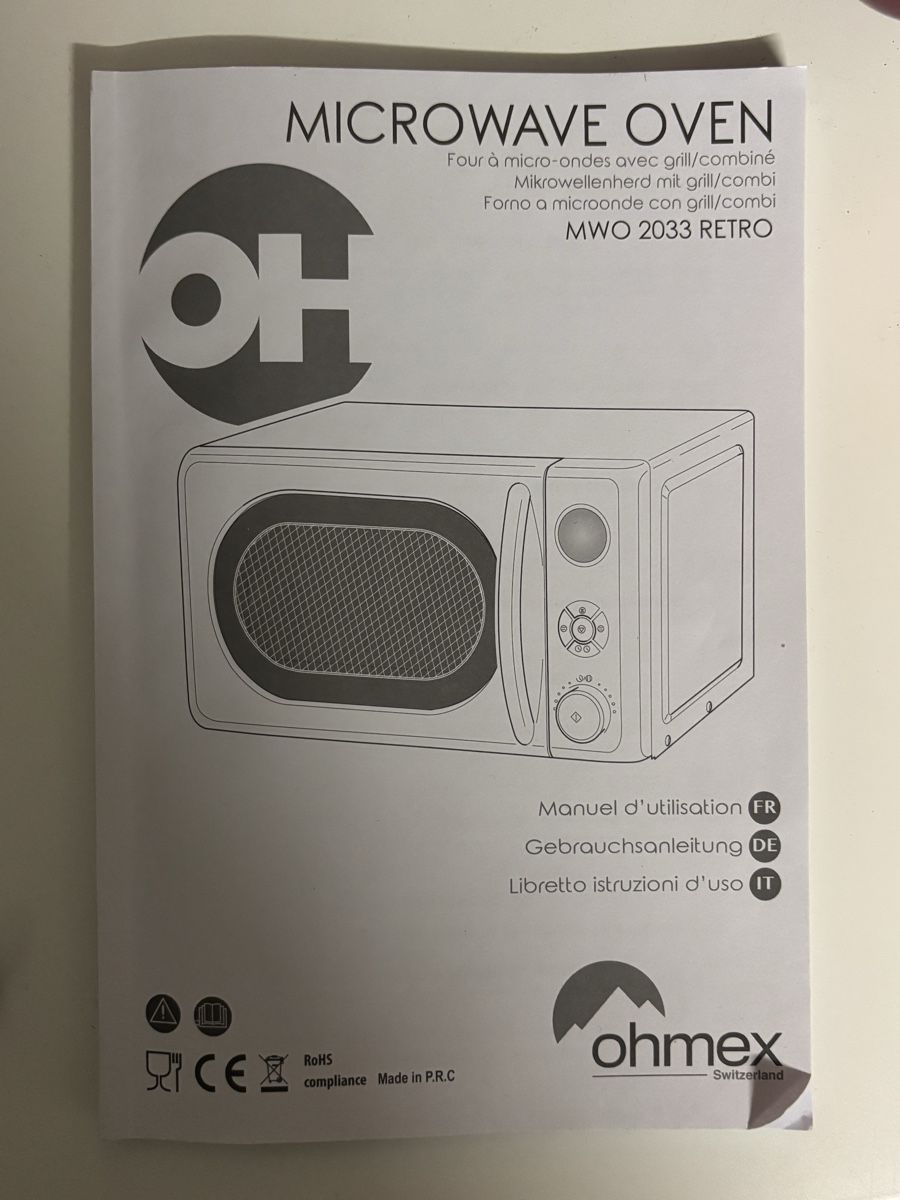 Ohmex Elettrodomestici da cucina: Ohmex Mikrowelle – Nuovo (secondo la descrizione) da Würenlingen venduto da iribi.06 4