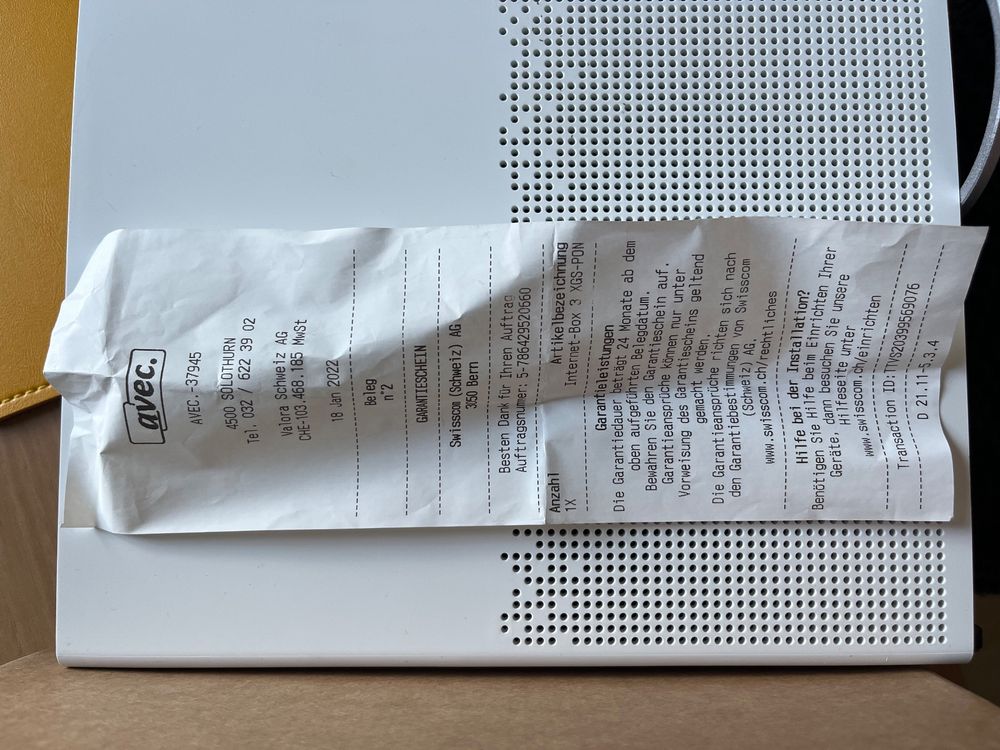 Swisscom Modem & Router: Swisscom Internet Box 3 – Usato da Subingen venduto da riso04 3