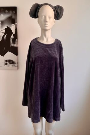 Kostüm Maus Samt- Langarmshirt, Hose, Ohren