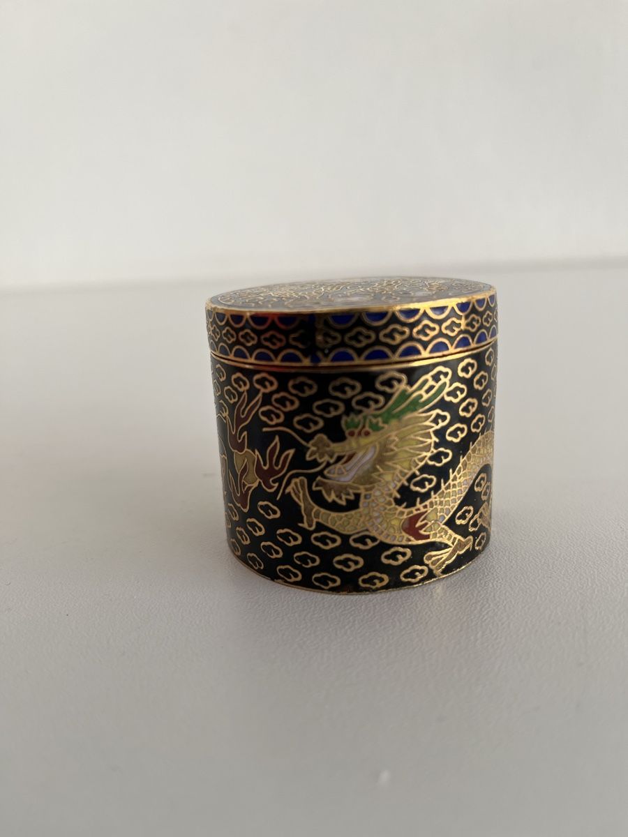 Tutte le decorazioni: Drachen - Cloisonné Deckel Dose – Usato da Wetzikon ZH venduto da seli03 5