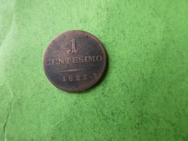 Lombardei-Veneto 1822, 1 Centesimi