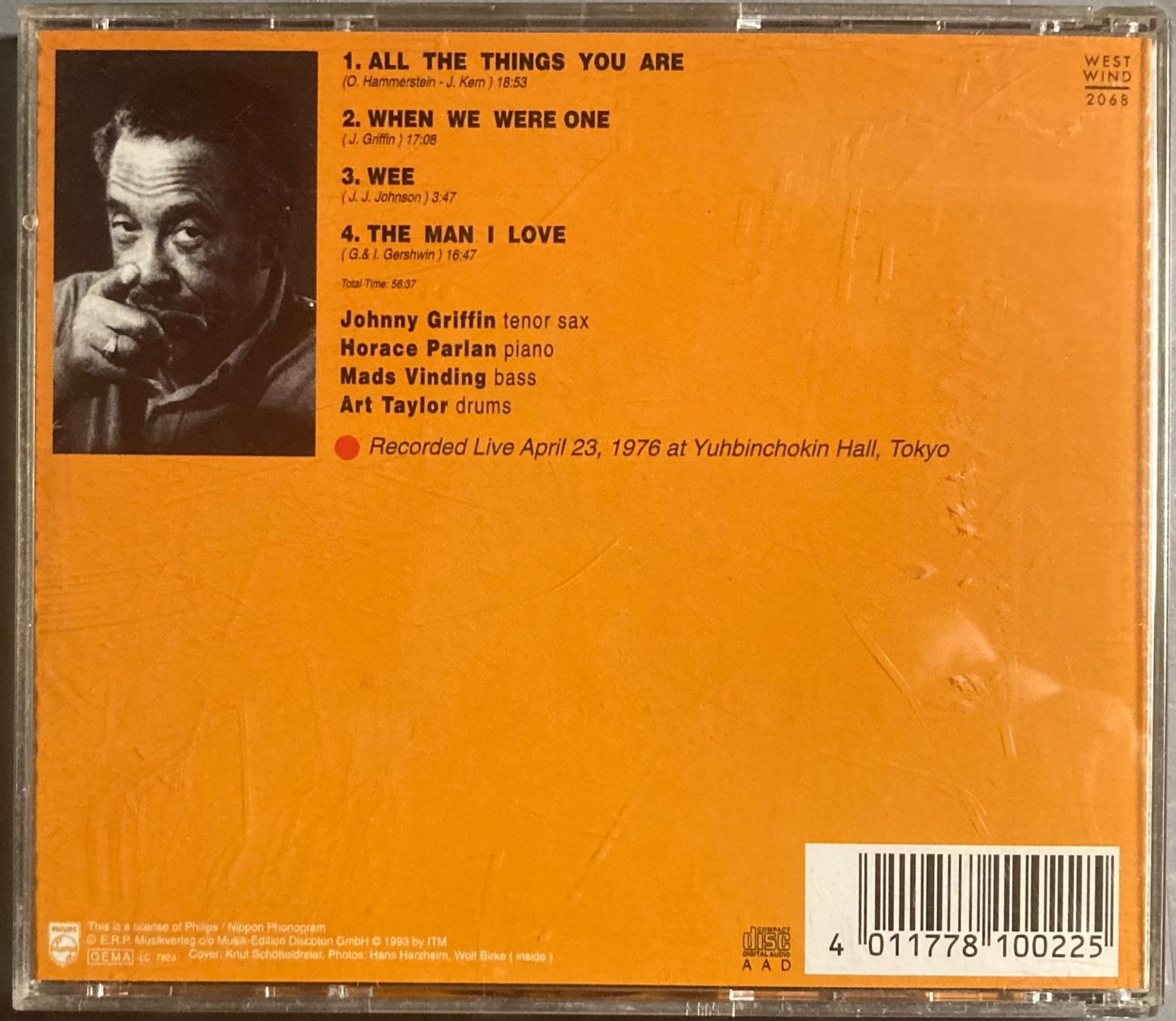 CD: JOHN GRIFFIN - LIVE IN TOKYO – Usato da Poliez-Pittet venduto da Newtown-Records 1