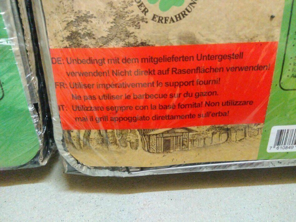 Livres: 3 Stk. Einweggrill (Kohlegrill), NEU – Neuf (Voir description) à Döttingen par Schlei 2