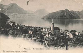 Vitznau (LU) Vierwaldstättersee mit Buochserhorn Stanserhorn
