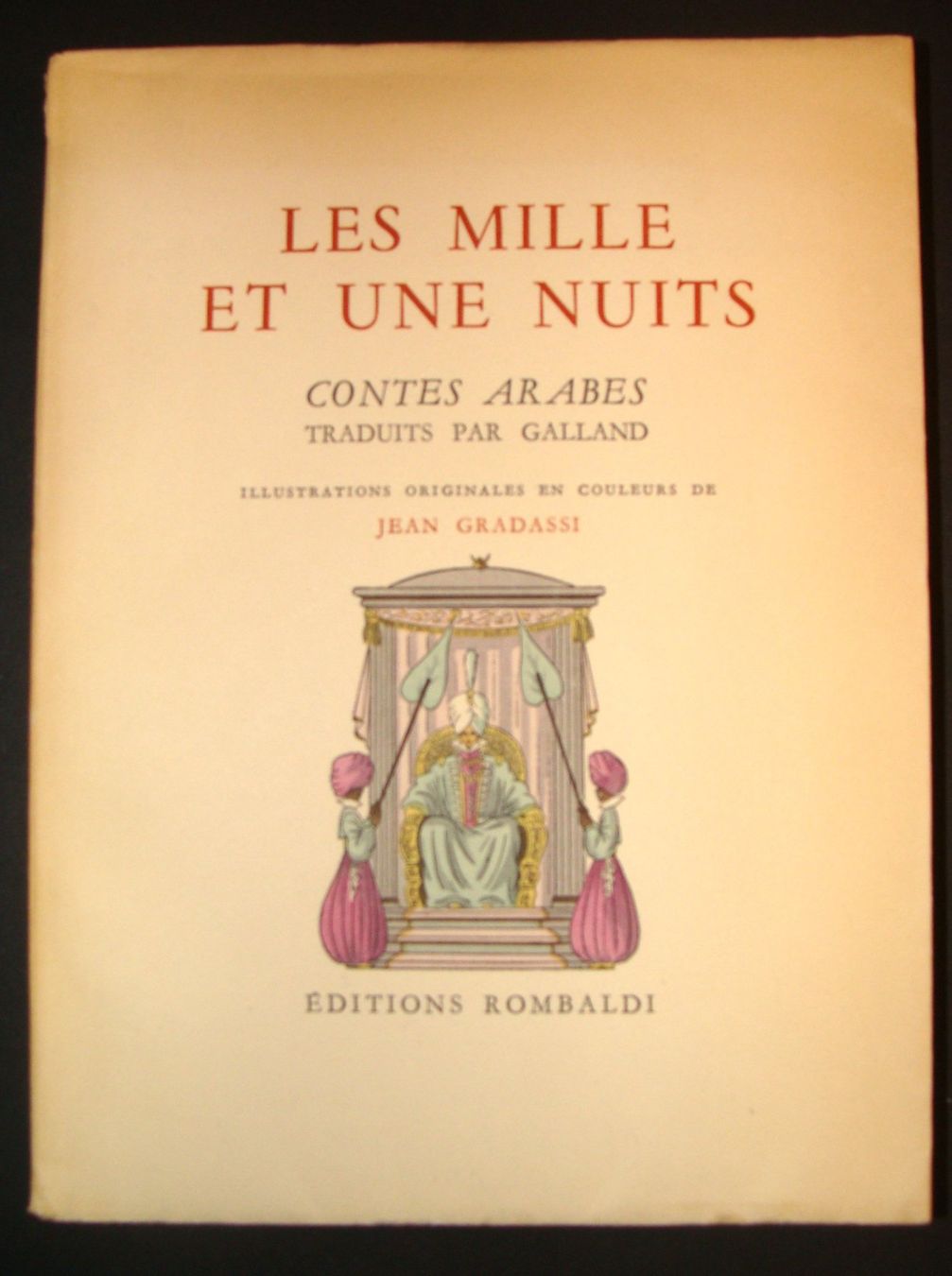 Libri: LES MILLE ET UNE NUITS Paris Rombaldi 1952 – Usato da Bern venduto da zilicchio 1