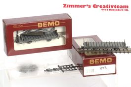 2 BEMO RhB Steintransportwagen 2270, H0m OVP,