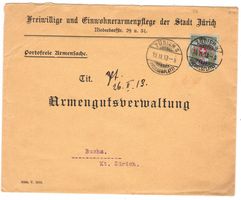 Lettre taxée de Zürich pour Buchs le 15.II.13