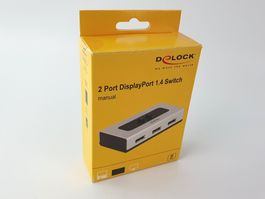 ***TOP***Delock 2 Port DisplayPort 1.4 Switch - Top Zustand!