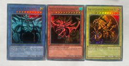 YuGiOh GOAT Götterkarten Set | Obelisk / Slifer / Ra | DE