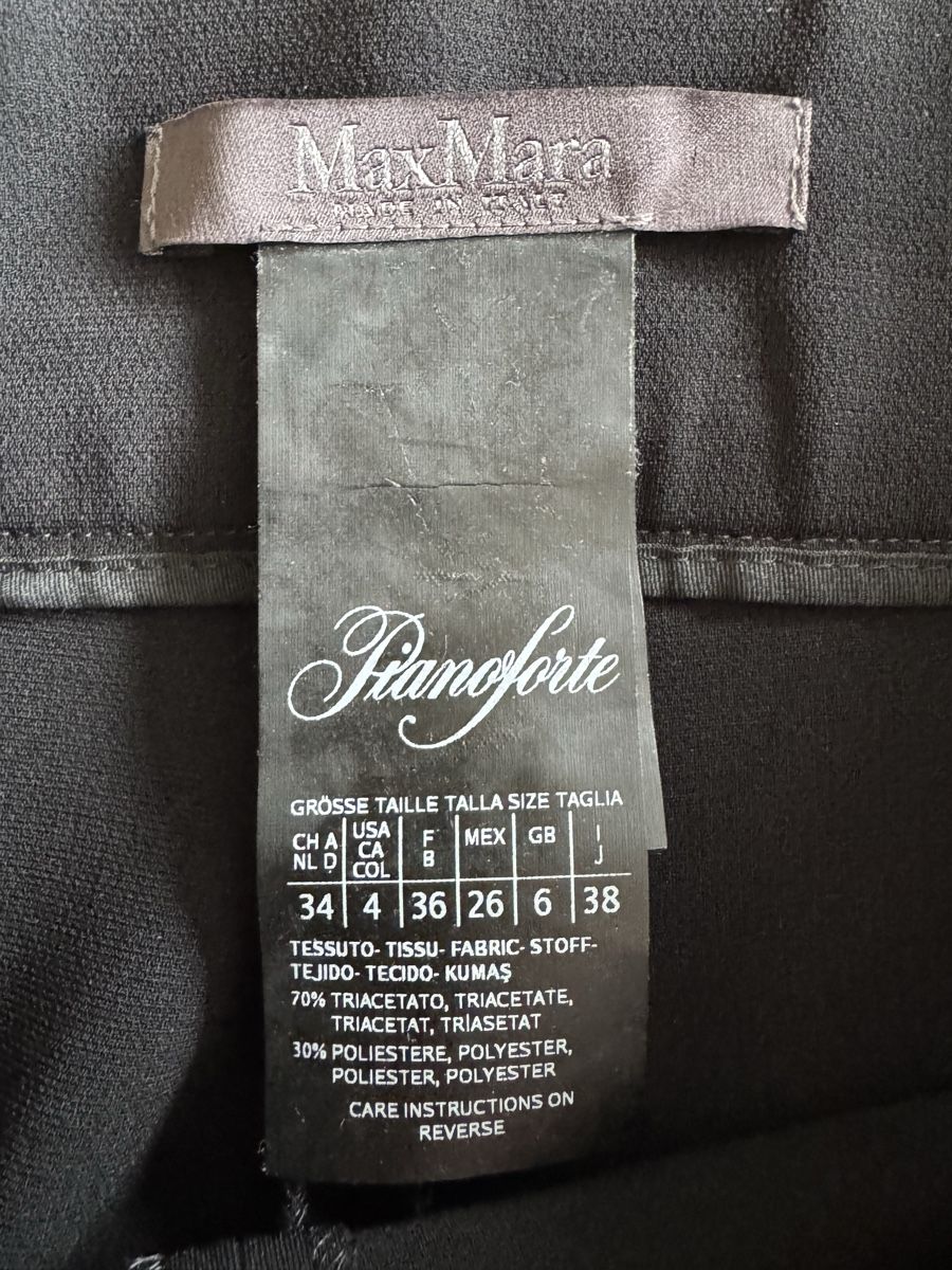 Max Mara Pantaloni: Pantalon Max Mara Pianoforte Noir, T.34 – Nuovo (secondo la descrizione) da Morges venduto da sandy069 4
