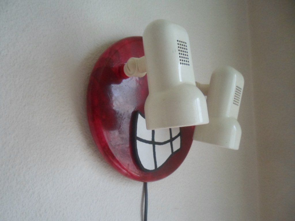 Lampade: Bastel- Gesicht- Wand- Lampe 2x E27 max. 60W – Usato da Zürich venduto da Tocayo 2