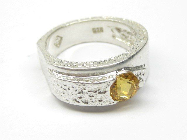 Anelli: Vintage Designer Ring Silber 925 + MP Citrin Gr. 57+ – Usato da Ermatingen venduto da Decovin 3