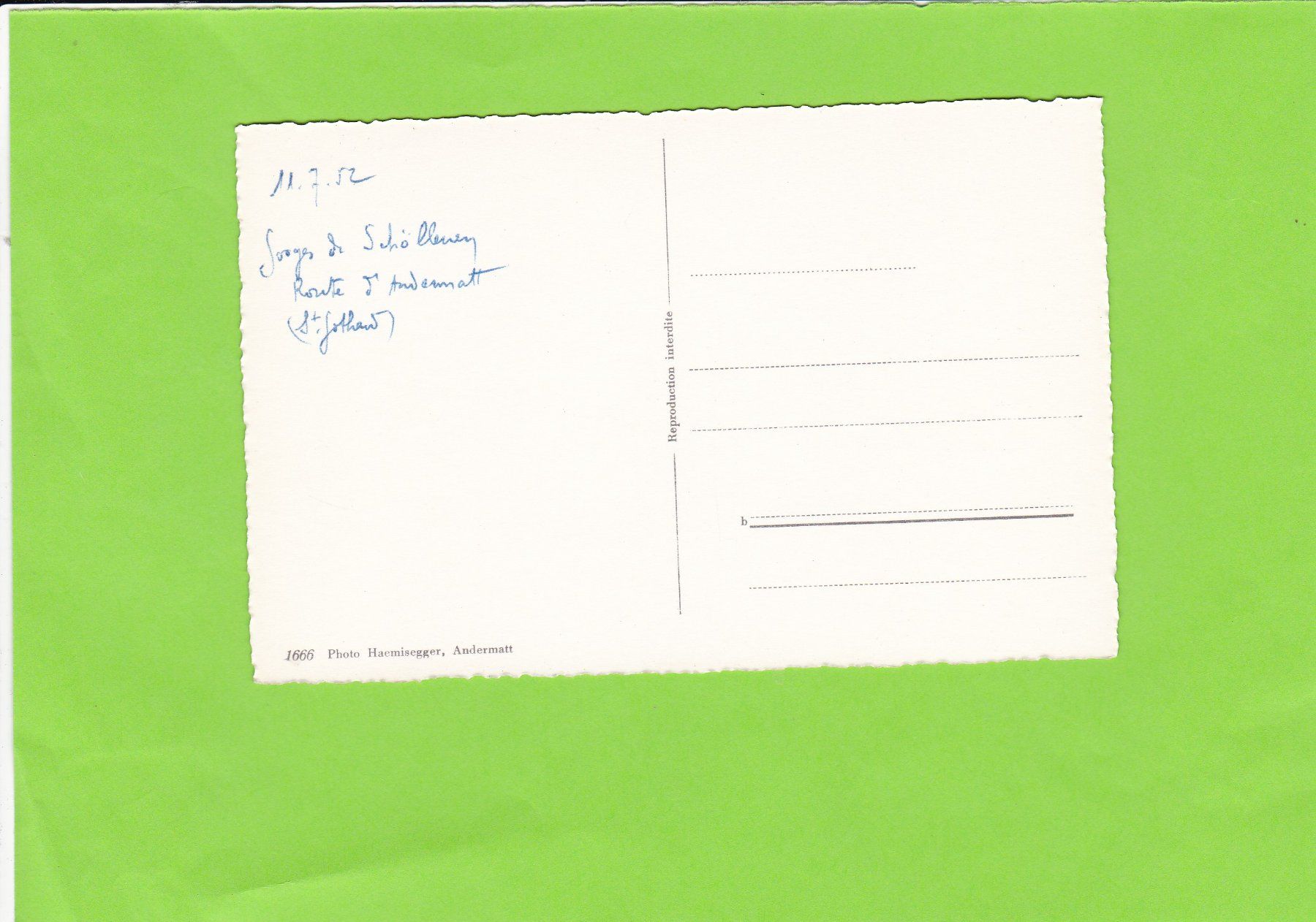 Cartoline postali: Schöllenen – Usato da St. Peterzell venduto da neckertal 1