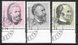 Serie 553 - 555 3 Werte mit ET Halbmondstempel 28.3.1974