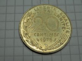 Frankreich 20 Centime, 1976