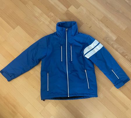 Kinder-Skijacke / Grösse 152 / blau-weiss