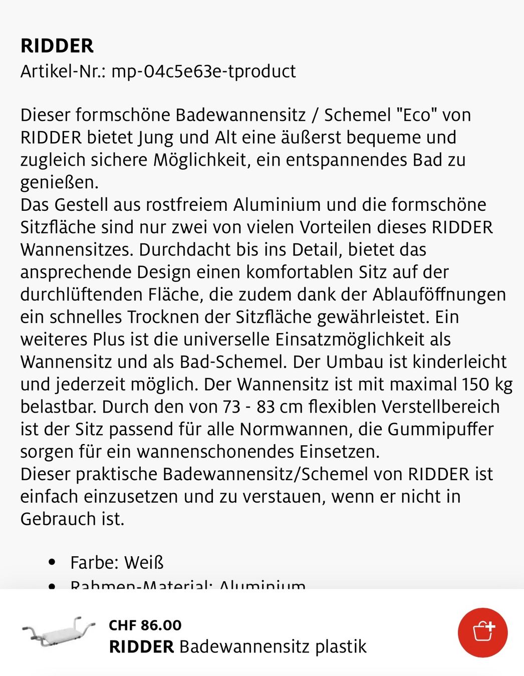 Sgabelli: Badwannensitz – Nuovo (secondo la descrizione) da Chur venduto da Mabaum 4