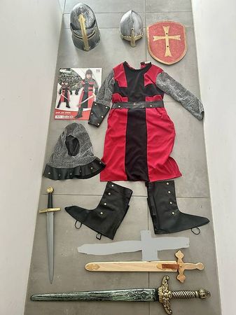 RITTERKOSTÜM GR 140 SCHWERT SCHILD RITTER