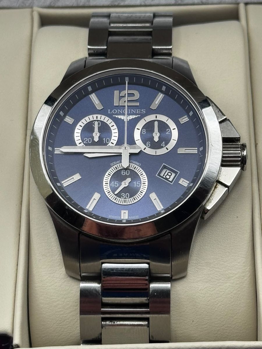 Longines Uhren: Longines Conquest Chronograph L3.379.4 - Box & Papiere – Gebraucht aus Hunzenschwil von MeliT 1