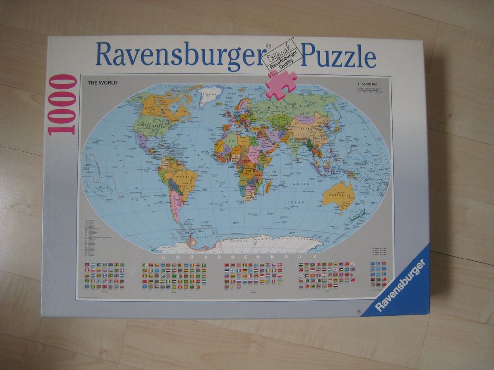 Ravensburger Puzzles: 1000 Teile PUZZLE Politische Weltkarte The Worl ravensburger – D'occasion à Dättlikon par Mamakuga