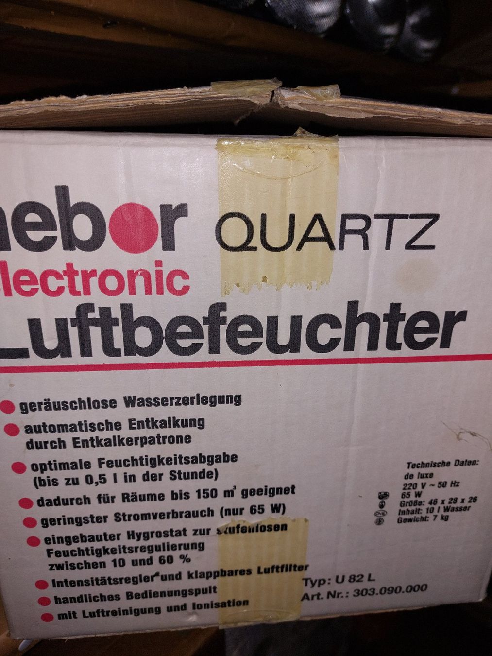 Umidificatori d'aria: Herbor Quarz Luftbefeuchter neu – Nuovo e nell'imballaggio originale da Kloten venduto da Romy45 2