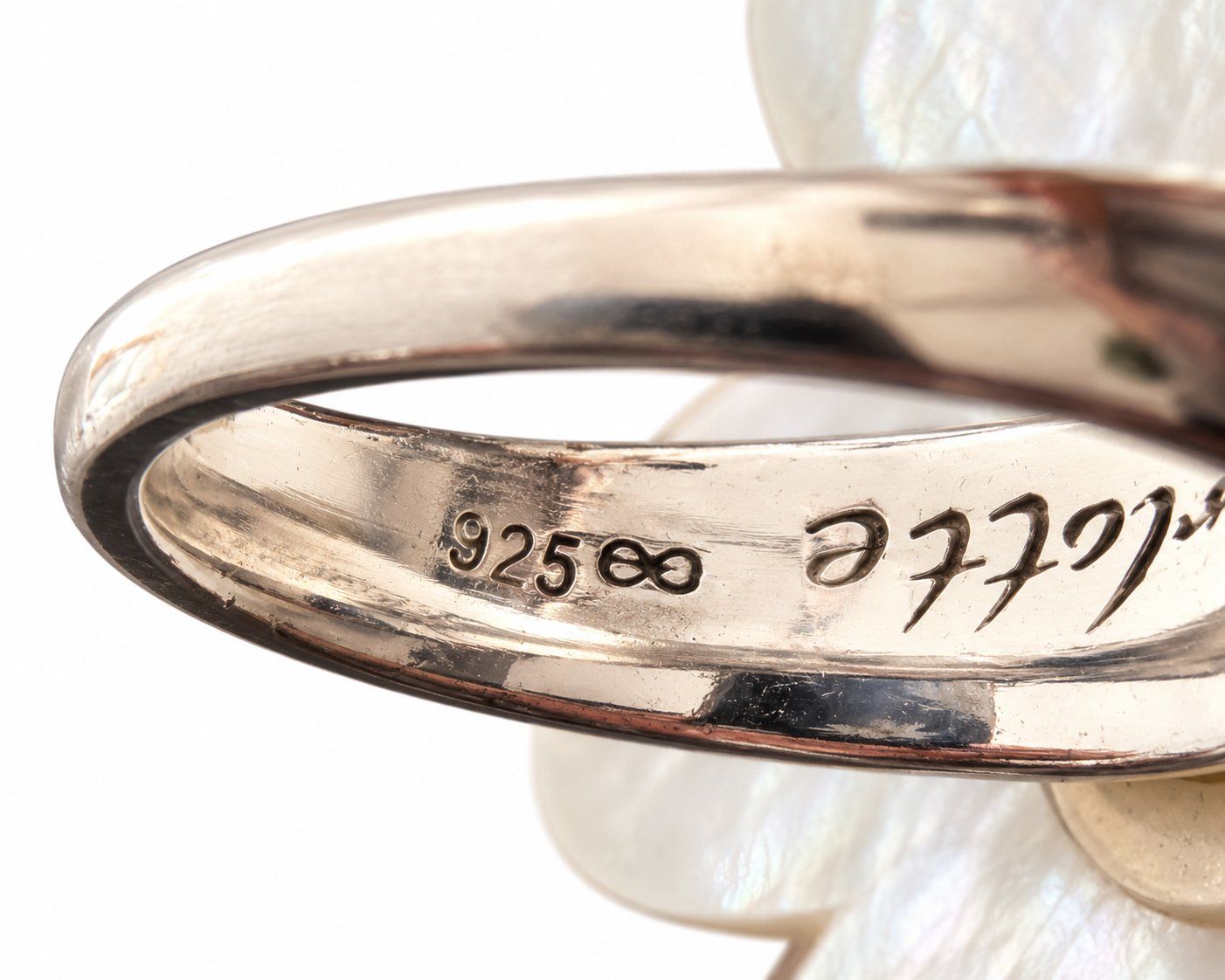 Anelli: Blumenring Damen 925 Silber Perlmutt Strass Statement Ring – Nuovo (secondo la descrizione) da Fully venduto da VaneaSelection 7