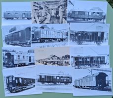 12 AK PTT Bahnpostwagen Verlag E.B. Leutwiler