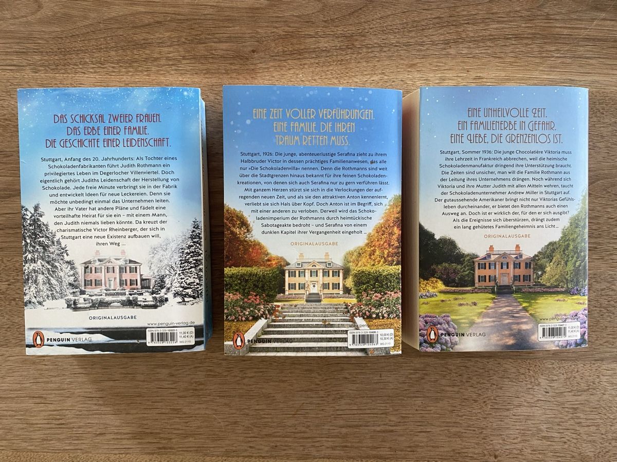 Libri: «Die Schokoladen Villa» Trilogie – Usato da Malters venduto da Lila-Nissie 1