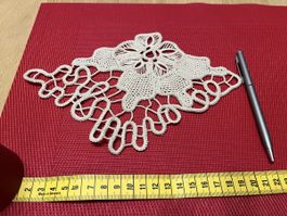 Handmade Crochet Doily, Ecru, 22 cm, Decoration