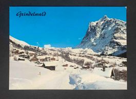 AK Grindelwald mit Wetterhorn