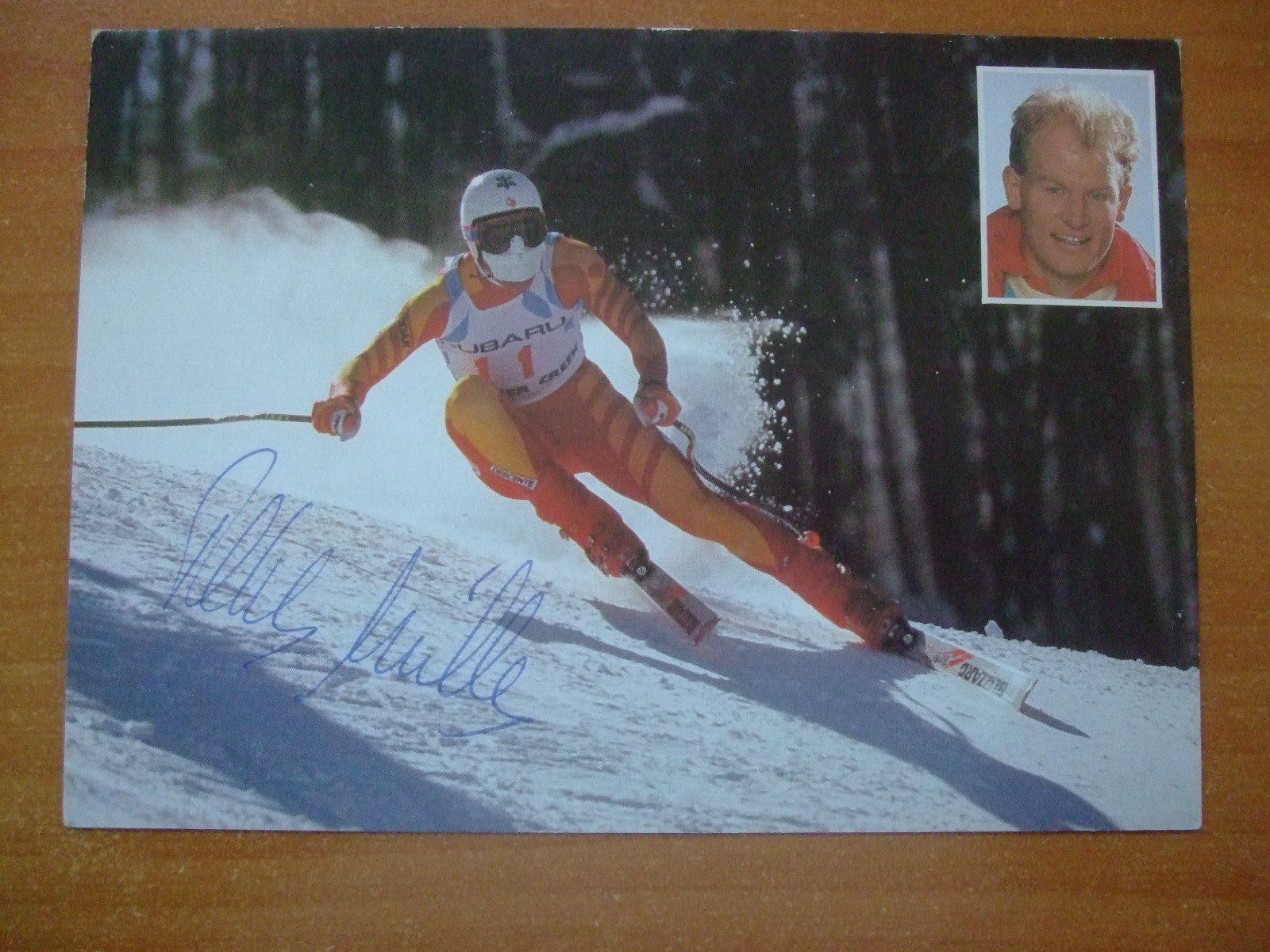 Autografi: PETER MÜLLER (CH) SKISTAR AUTOGRAMMKARTE – Usato da Schachen b. Reute venduto da Dzestar