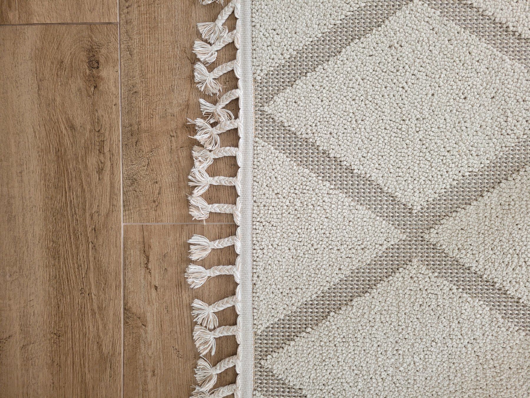 Jysk Tappeti: Schicker Teppich, modern, 160x250cm, Fransen, heller Stei... – Usato da Diepoldsau venduto da ger_5fkl 1
