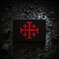 Patch schwarz / rot