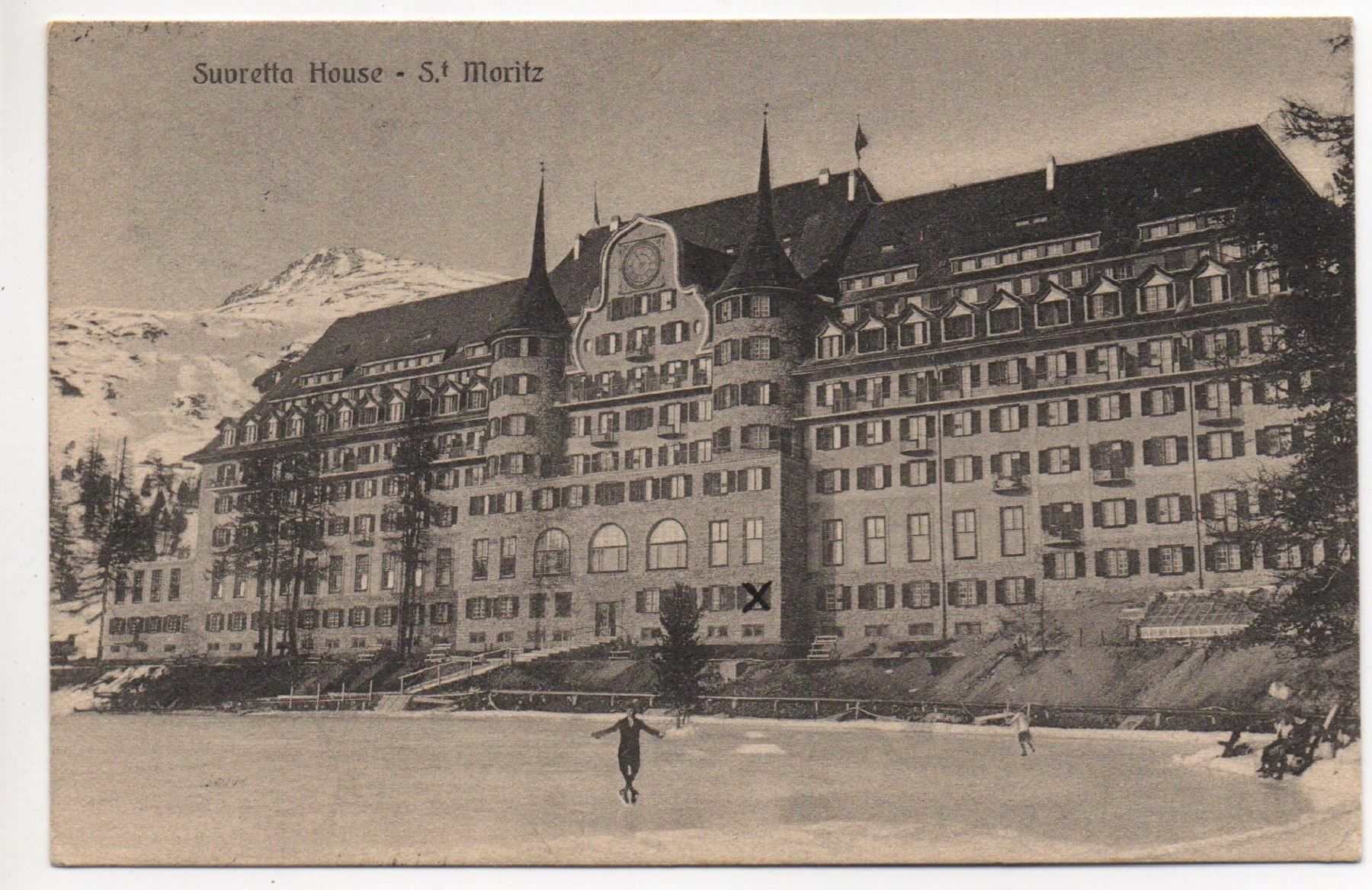 Cartes postales: ST. MORITZ Suvretta House - Eislauf – D'occasion à Jona par philajona