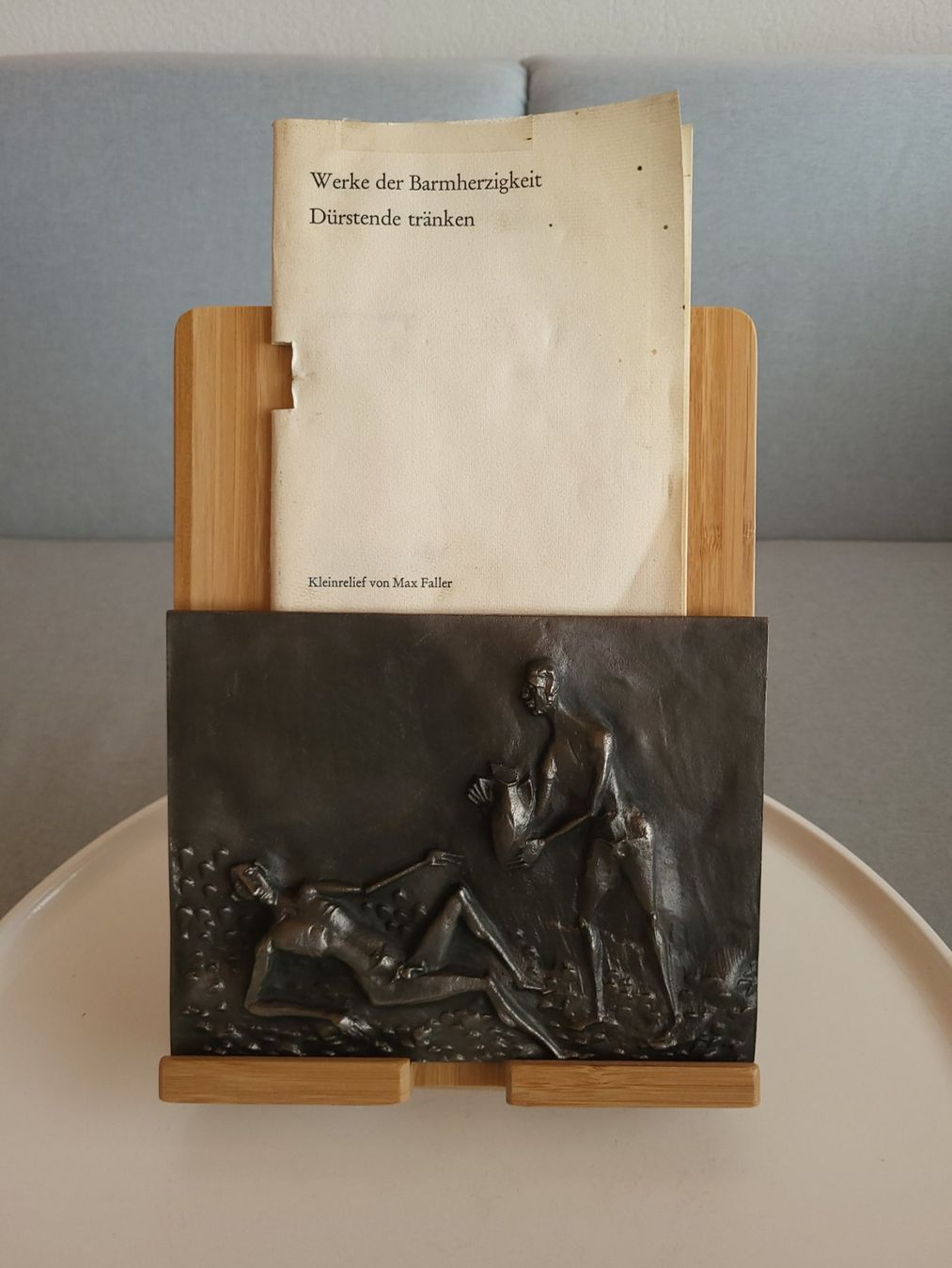 Foto & Immagini: 1972 Thomae/Max Faller/Plakette"Dürstende tränken"+Büchlein – Usato da Savièse venduto da qm2710 2