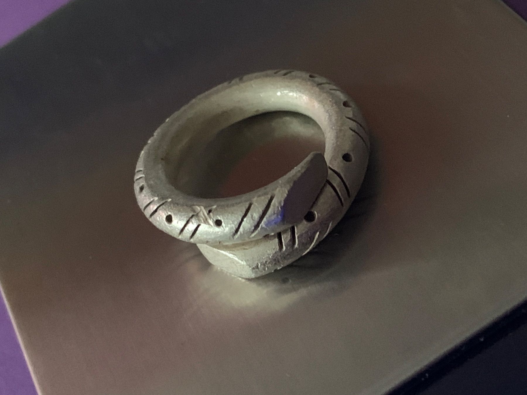 Ringe: Schlangenring abstrakt (50) – Neu und originalverpackt aus Dittingen von Bijoubelle 1