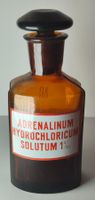 Antike Apothekerflasche ADRENALINUM Um 1920 13cm