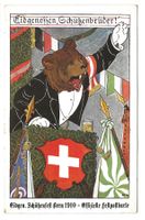 Bärenkarte - Eidgen. Schützenfest Bern 1910 - Schützenbrüder