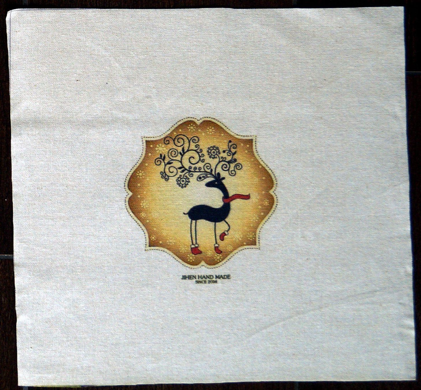 Stoffe: 1 STK LEINEN PATCHWORKSTOFF, 20x20 cm fabric – Neu (gemäss Beschreibung) aus Langenthal von zelgaz