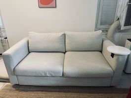 Vimle 2-er Bettsofa, creme/weiss, guter Zustand