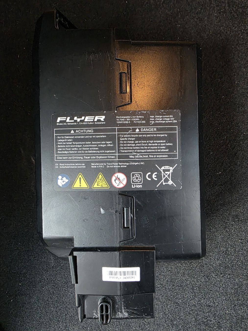 Flyer Batterie: Flyer E-bike STB 36 V Defekt – Difettoso da Buchs SG venduto da MATGEOMAR 1