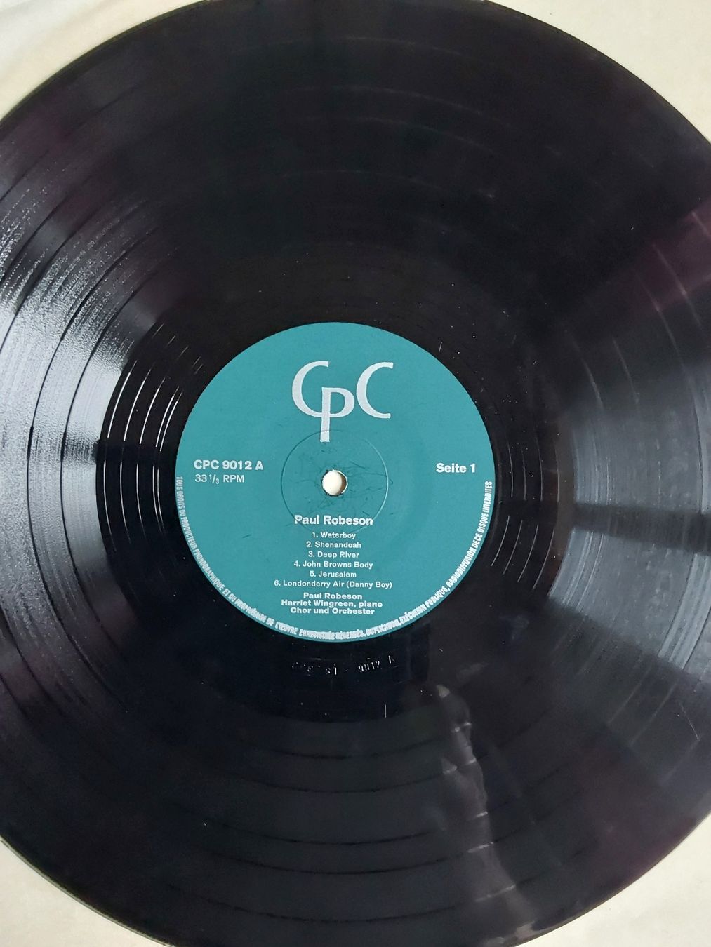 Vinyles: Vinyl LP - Paul Robeson - Suisse – D'occasion à Villeret par Fil11 2