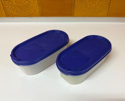 Tuppervision 1 mit blauem Deckel + Öffnung