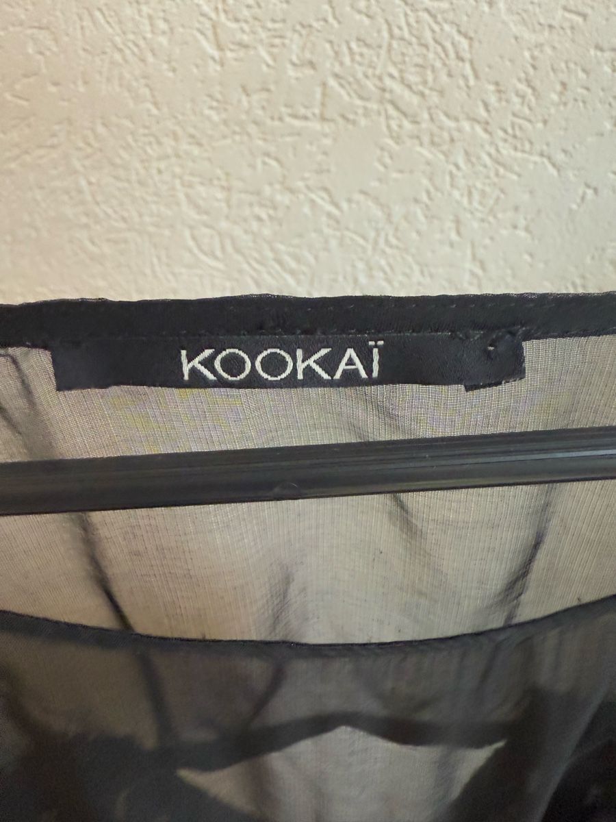 Kookai Vestiti: Robe noire transparente Kookai, t.38/M – Usato da Tavannes venduto da Thriftshop 4