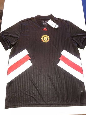 Manchester United Adidas Icon Fussballtrikot black Gr.L Neu