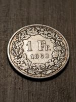 uralte 1 franken münze von 1860