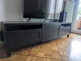 IKEA Besta TV - Black, 180cm width - Used