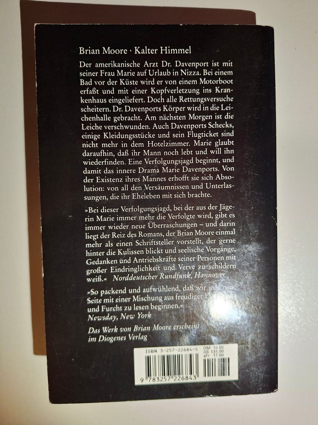 Bücher: Brian Moore "Kalter Himmel" – Gebraucht aus Dietikon von Buchantiqdietikon 1