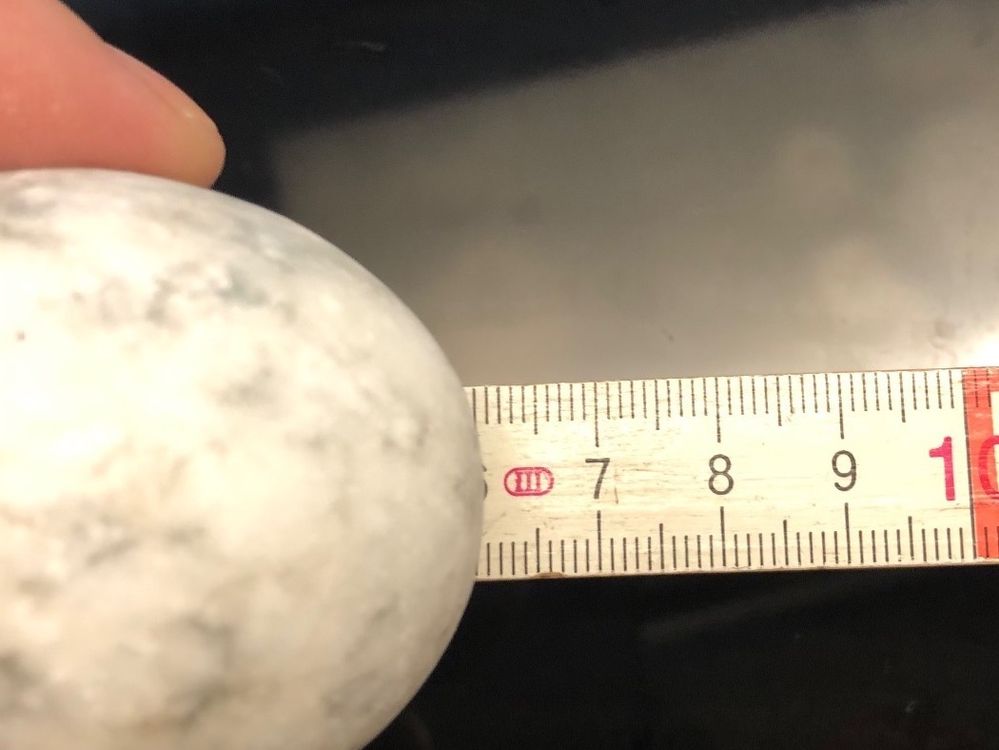 2 Marmor Eier Osterdeko Ostereier Fell Kranz Tischdeko | Kaufen auf Ricardo