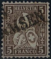 CH - Sitz. Helvetia - Zst. Nr. 30 - Stabstempel Ramsen SH